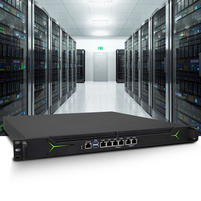 Appareil de pare-feu Linux 1U Rackmount avec un ensemble de puces Intel H610