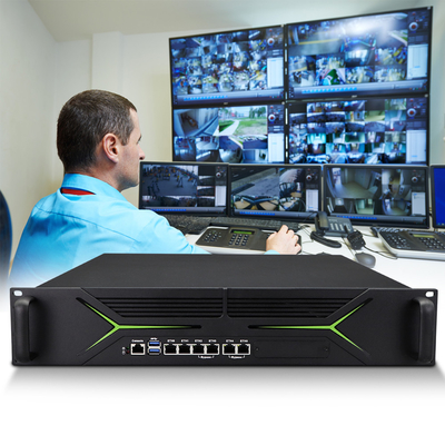Sécurité réseau montée sur rack avec alimentation en redondance