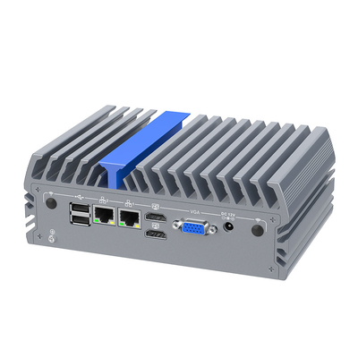 N100 Mini PC sans ventilateur à faible consommation HD-MI VGA Dual Lan Mini Computer