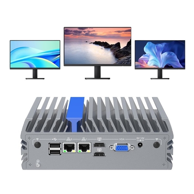 N100 Quad Core Mini PC sans ventilateur 4K Triple Display HD Vga Gigabit Lan