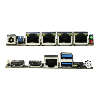 12V DC Compact Intel carte mère Pc carte mère Ddr3 carte mère NUC Avec 4 Gigabit Ethernet