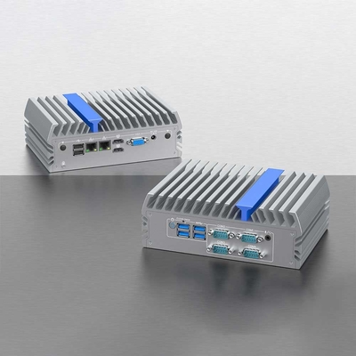2 Lan 2 Com Montage murale Mini PC Petite taille DDR4 Win10 Pour système de surveillance