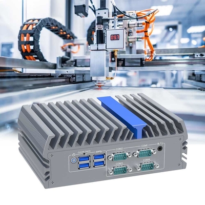 Intel J6412 CPU Mini PC VGA HD à double écran Dual Lan Fanless PC avec 4 COM Automation