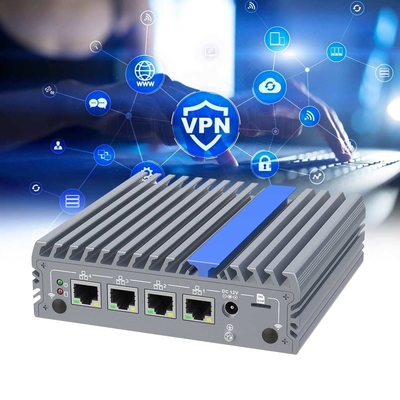 Appareil de pare-feu à double écran de 16 Go N100 Barebone 2.5G LAN Mini PC industriel sans ventilateur