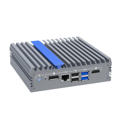 6W TDP 4 Lan Firewall sans ventilateur PC N100 CPU 4K à double écran Linux Mini PC