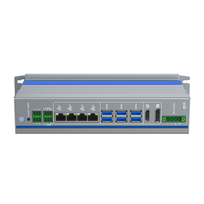 Puissant Mini PC 24v sans ventilateur 12ème génération Core Mini Comput Linux Avec 6 ports USB3.0 4 LAN