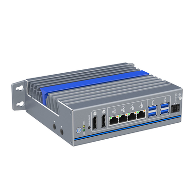 Type de livre Ordinateur industriel Core I7 PC sans ventilateur Linux 4 ports Lan Mini PC intégré