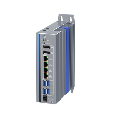 12ème génération I5 Mini PC 4 ports Ethernet avec support Wifi CAN GPIO COM Din Rail
