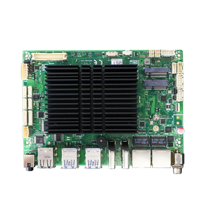 J6412 carte mère sans ventilateur, 3,5 pouces Compatibilité avec 6 X RS232 COM