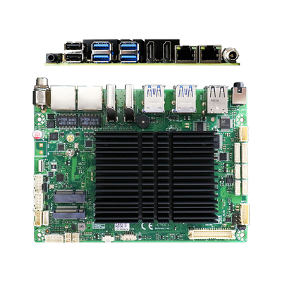 2 LAN 3,5 pouces carte mère sans ventilateur PC avec Intel Celeron J6412 2 USB3.0 et 6 RS232 COM