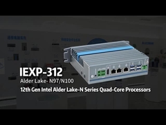 IEXP-312 N100 Mini PC 3 Lan Support Din Rail monté pour les écrans commerciaux